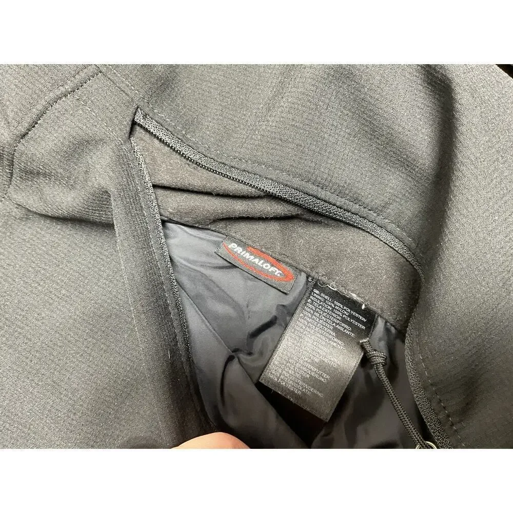 The North Face Jacket Mens Small Black Hooded Insulated PrimaLoft Softshell